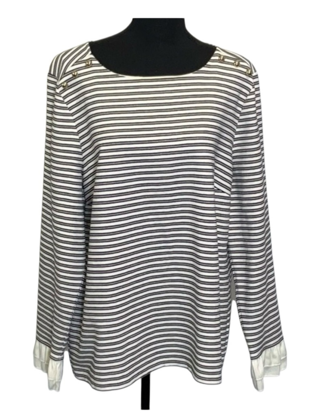 Talbots Ruffle Sleeve Top, EUC